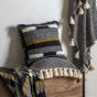 Wovenano Cushion with Tassels Black (Pair)