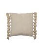 Wovenano Cushion with Tassels Black (Pair)