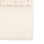 Stitchano Border Waffle Throw Cream