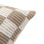 Winstano Check Woven Cushion Taupe (Pair)