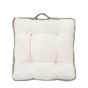 Sinano Stripe Woven Floor Cushion Apricot (Pair)