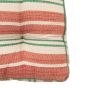 Sinano Stripe Woven Floor Cushion Apricot (Pair)