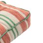 Sinano Stripe Woven Floor Cushion Apricot (Pair)