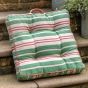 Sinano Stripe Woven Floor Cushion Green (Pair) by Gallary Living | Style Our Home