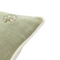 Ilkano Embroider Floral Cushion Sage (Pair)