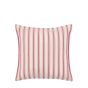 Alstano Woven Stripe Cushion Cranberry (Pair)