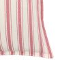 Alstano Woven Stripe Cushion Cranberry (Pair)