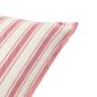 Alstano Woven Stripe Cushion Cranberry (Pair)