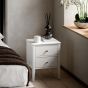 Actaro 2 Drawer Bedside White