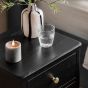Actaro 2 Drawer Bedside Black