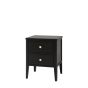 Actaro 2 Drawer Bedside Black