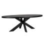 Watson Black 300cm Dining Table Incl. Spider Leg Black by Richmond Interiors | Style Our Home