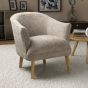 Ellingone Natural Flax Effect Winged Armchair by Shankar | Style Our Home