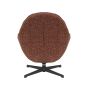 Keswicote Copper Blush Fabric Swivel Lounge Chair & Footstool