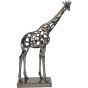 Courtney Black Nickel Hollow Giraffe 50cm Sculpture By Libra | Style Our Home