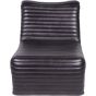 Trinity Charcoal Leather Occasional Chair by Libra | Style Our Home