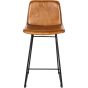 Robinson Brown Leather Bar Stool (a pair) by Libra | Style Our Home