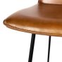 Robinson Brown Leather Bar Stool (a pair) by Libra | Style Our Home