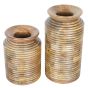 Leon Solid Wood Decorative Planters Set of 2 by Libra Designs | Style Our Home
