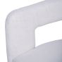 Ivory Fully Upholstered Slub Chair by Libra | Style Our Home
