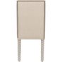 Barnabus Upholstered Dining Chair Ivory by Libra Designs | Style Our Home
