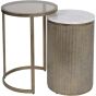 Belvedere Aged Gold Nesting Side Table by Libra | Style Our Home