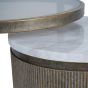 Belvedere Aged Gold Nesting Side Table by Libra | Style Our Home