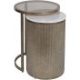 Belvedere Aged Gold Nesting Side Table by Libra | Style Our Home