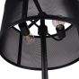 Storm Mesh Black Floor  Lamp with Shade by Libra Designs | Style Our Home
