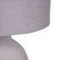 Rhodes White Ceramic Lamp base with Shade Large E27 LED GLS by Libra Designs | Style Our Home