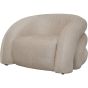 Casa Upholstered Curved Snug Chair Cream by Libra Designs | Style Our Home