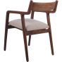 Monty Wooden Upholstered Dining Chair in Beige