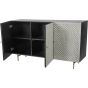 Burg Bone Inlay 3 Door Buffet Sideboard