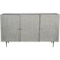 Burg Bone Inlay 3 Door Buffet Sideboard