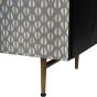Burg Bone Inlay 3 Door Buffet Sideboard