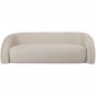 Casa Upholstered Curved Two Seater Sofa Cream by Ora Designs | Style Our Home
