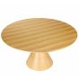 Caldera Round Wooden Dining Table on Pedestal Base 150cm Diameter