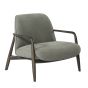 Egerton Occasional Chair With Wooden Arms Green Fabric by Ora Designs | Style Our Home