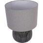 Bruno Ceramic Table Lamp Charcoal with Shade E27 60W