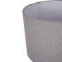 Bruno Ceramic Table Lamp Charcoal with Shade E27 60W