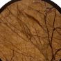 Iowa Accent Table Forest Brown Marble Smoked Gold Frame