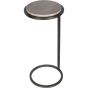 Iota Accent Table Grey Emperador Marble Aged Silver Frame by Ora Designs | Style Our Home