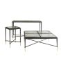 Stella Square Glass Top Side Table