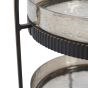 Beresford Glass Two Tier Cake Stand