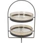 Beresford Glass Two Tier Cake Stand by Ora Designs | Style Our Home