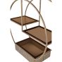 Belvedere Aged Gold Multi Tier Buffet Stand Small