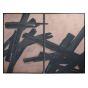 Hand Brushstrokes Taupe Set of 2 Framed Canvas Wall Art 160x120cm by Ora Designs | Style Our Home