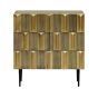 Verano Brass 2 Door Cabinet