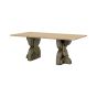 Kelsie Travertine Dining Table