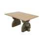 Kelsie Travertine Dining Table